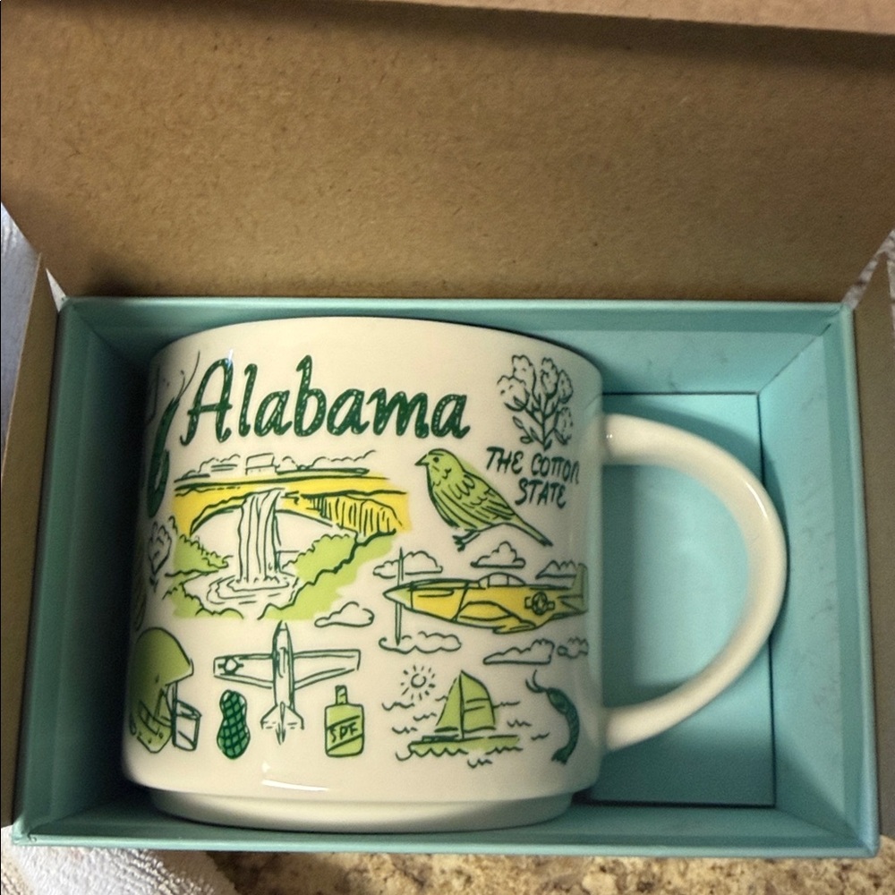 Starbucks Alabama Mug - Green Interior with White Exterior - Picture 6 of 6